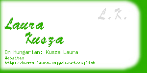 laura kusza business card